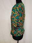Vintage 1980s Nordstrom Town Square 100  Silk Blouse Size 8 Shoulder Pads 