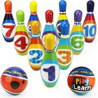 Kids Bowling Toys Set  Toddler Indoor Outdoor Activity Play Game  Soft 10 Foa   