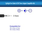 Ac 100v-240v Converter Adapter Dc Power Supply Plug 2 5mm X 0 7mm Series Global