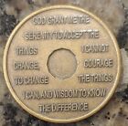 8 Year Eight Alcoholics Anonymous Aa Bronze Medallion Coin Sobriety Chip 