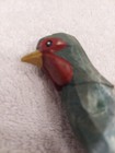 Wood Carved Colorful Pheasant Harvest Table Decor Hand Painted Thanksgiving 