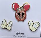 Disney Parks Popcorn Bucket Mickey Minnie 3 Pin Set Sealed Booster Pack - New