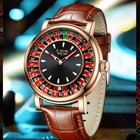 Lige Mens Watch Business Waterproof Analog Quartz Leather Band Luxury Wristwatch