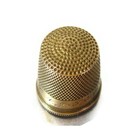 Antique 10k Gold Thimble 1919 Monogrammed L a j-t e e c  Size 10 