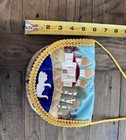 Vintage Russian Bag Cathedral Embroidered Quilted Small Souvenir Purse