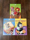 Vintage Looney Tunes Port-a-story Pack Of 3 Huge Board Book Set