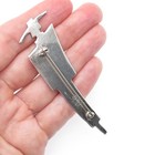 925 Sterling Silver Vintage Mexico Modernist Elegant Woman Pin Brooch