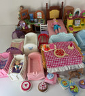 Lot Of Fisher Price Loving Family Dollhouse Dolls   Furniture