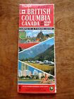 1967 Official British Columbia Canada Road Map Tourist Campsite Fishing Guide