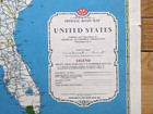 1939 American Automobile Association Color Map United States 41  X 27 