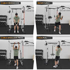 Power Cage Squat Rack Squat Machine With Dip Bar Cable Pulley 2000lbs