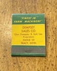 Vintage Oliver Sales Service Finest In Farm Machinery Full Matchbook Tracy  Mn