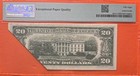 1974  20 Printed Fold Error Bill  Pmg 58 Epq  Awesome Note  Spring  ale Price    