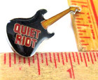 80s Quiet Riot Guitar Pin Vintage Collectible Old Rock Band Music Memorabilia