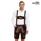 Bavarian Lederhosen Men Suede Lederhosen Brown Oktoberfest Costume German Outfit