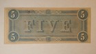 1864 - 5 Dollar Confederate States Of America Note  free Ship   Ln574
