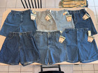 Lee Vintage Lot Of 7 Women s 100  Cotton Denim Shorts Size 12p  nwt 