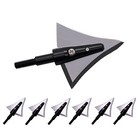 6pcs Hunting Broadheads  Fixed Blades Stainless Steel