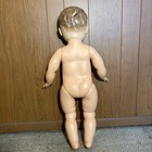 Vintage 1950s Baby Doll 26    Blue Sleep Eyes Molded Hair Hard Plastic Large Doll
