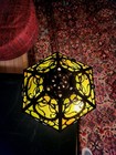 Antique Wilkinson Art Nouveau Table Lamp 6 Panel Glass Motif C1920-1930