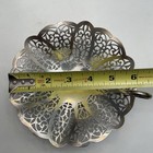 Lovelace International Silver Vintage Silverplate Candy Trinket Dish 6  W handle
