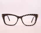 New L a m b Lamb Lauf113 Gold Black Authentic Designer Frames Eyeglasses 56-17