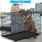 48  42  36  30  24  Pet Kennel Cat Dog Folding Crate Wire Metal Cage W divider