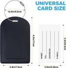 Luggage Tags 4 Pack Tsa Approved Luggage Tag For Suitcase Pu Leather