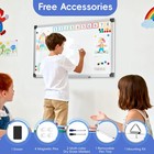 Vusign Magnetic Dry Erase White Board For Wall 24   18 - 1 Eraser  2 Markers     