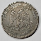 1873 P  1 Trade Silver Dollar Circulated Tough Date Nice First Year  w388