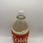 Vintage Coca-cola Coke 64 Oz Glass Bottle W Foam Label Reseal Cap