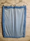 2011 Koala Baby Blanket Soft Plush Thick Warm Solid Blue Shimmer  Trim Fuzzy