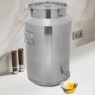76l 20gal Milk Jug Milk Can 304 Stainless Steel Sealed Bucket W faucet 40 64cm