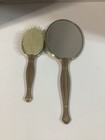 Vintage Vanity Hair Brush And Hand Mirror  2 Piece Set Victorian Look