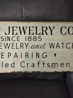 Antique Reverse Painted Glass Sign C 1900   1930     Meyer Jewelry Co  Since 1885