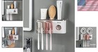Sturdy Wall-mounted Toothbrush Holder   Toothpaste Dispenser For Tidy Bathrooms