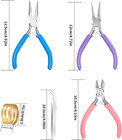 3 Pcs Jewelry Pliers Set - Needle Nose  Round Nose And Wire Cutters For Jewelry 