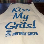 Rare Super Cool Quaker Kiss My Grits Chef Apron Vintage Funny New Promo