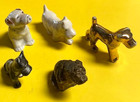 Lot Of 5 Ceramic Small Dog Figurines