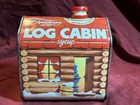 Vintage 24 Ounce 100th Anniversary Log Cabin Syrup Tin 1987- Estate Find