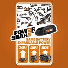 Wg324 Worx 20v Power Share 5  Cordless Pruning Saw - Sr