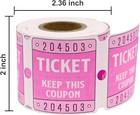 250 Raffle Tickets  50 50 Double Roll Tickets For Raffles  Carnival  Door Prizes