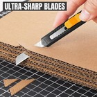 Us Stock 4pk 9mm Retractable Box Cutter Utility Knife Snap-off Blade Set