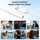 For Iphone Headphone Adapter Jack 8 Pin To 3 5mm Aux Cord Dongle Converter Lot