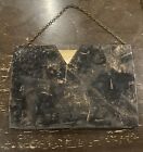 Vtg Art Deco 1930s Chip Scalloped Glass Frame Martin Barber Cosmetology License