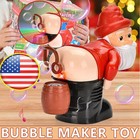 Funny Santa Bubble Blowing Machine Music Automatic Fart Bubble Blower Toy Gifts
