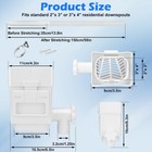 Downspout Diverter Fits For 2 x 3  Or 3 x 4  Residential Downspouts