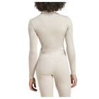 Adidas Hyperglam Training Mock Neck Long Sleeve Quarter Zip Pullover Top Womens