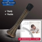12 Pack Spring Door Stopper With Rubber Bumper 3-1 8  Flexible Spring Heavy Duty