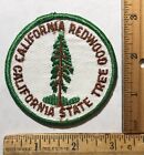 Vintage California Redwood State Tree Logo Sew On Patch Park Travel Souvenir